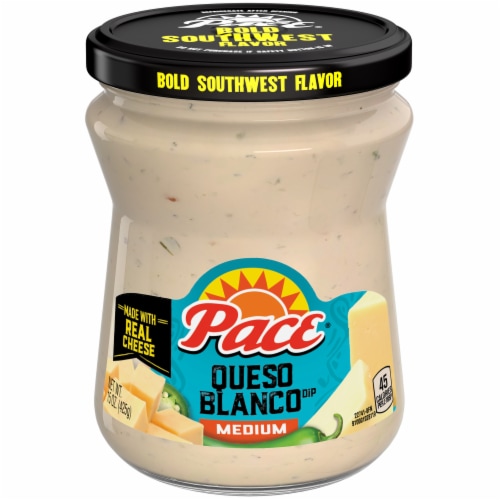 Pace® Medium Queso Blanco Cheese Dip Perspective: front