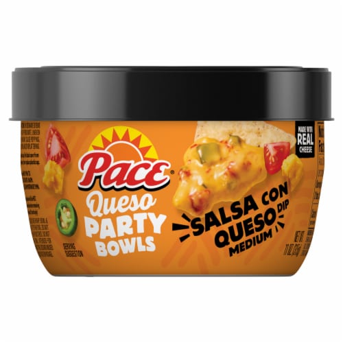 Pace® Salsa Con Queso Dip Microwavable Bowl Perspective: front