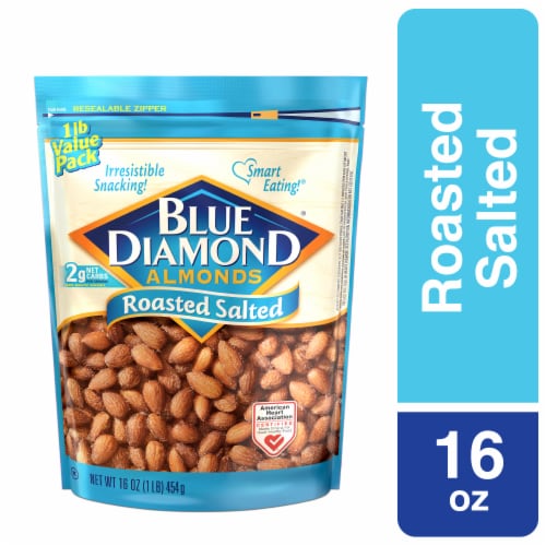 Blue Diamond Almonds Roasted Salted Trans Fat / Blue Diamond Nuts Wins With Their Almonds! / 3g fiber, 0g trans fat.