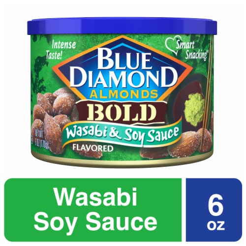 Blue Diamond Bold Wasabi & Soy Sauce Almonds Perspective: front