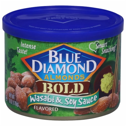 Blue Diamond® Bold Wasabi & Soy Sauce Almonds Perspective: front