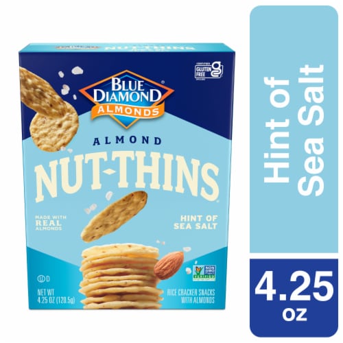 Blue Diamond® Nut-Thins® Sea Salt Almond Rice Crackers Perspective: front