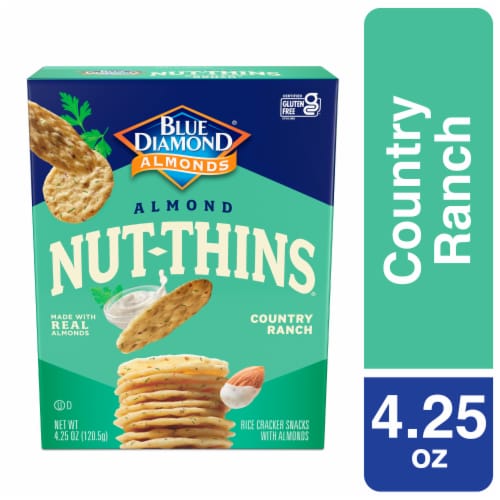 Blue Diamond® Nut-Thins® Country Ranch Almond Rice Crackers Perspective: front