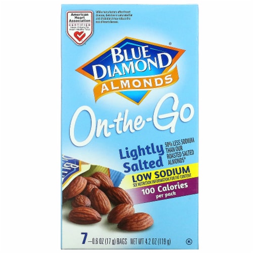 Europa deform udredning Blue Diamond On-the-Go Low Sodium Light Salted Almonds, 7 ct / 0.6 oz -  Baker's