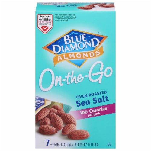 Blue Diamond® Oven Roast Sea Salt Almonds On-the-Go Packs Perspective: front