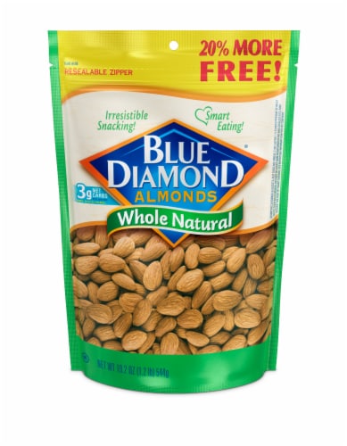 Blue Diamond Whole Natural Almonds Perspective: front