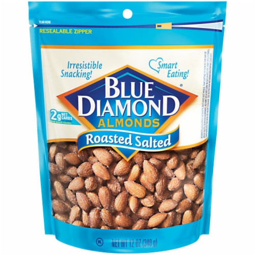 Blue Diamond Roasted Salted Almonds Perspective: front