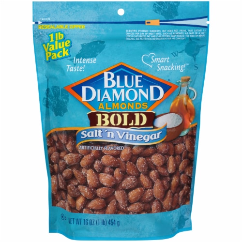 Blue Diamond Bold Salt 'N Vinegar Almonds Perspective: front