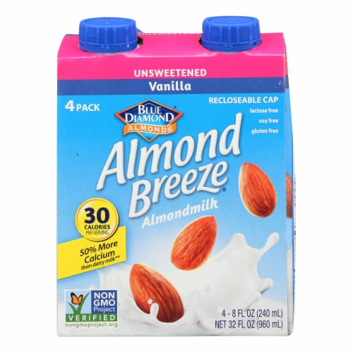 Almond Breeze® Unsweetened Vanilla Almond Milk Perspective: front