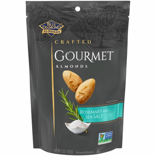 Blue Diamond Crafted Gourmet Rosemary & Sea Salt Almonds Perspective: front