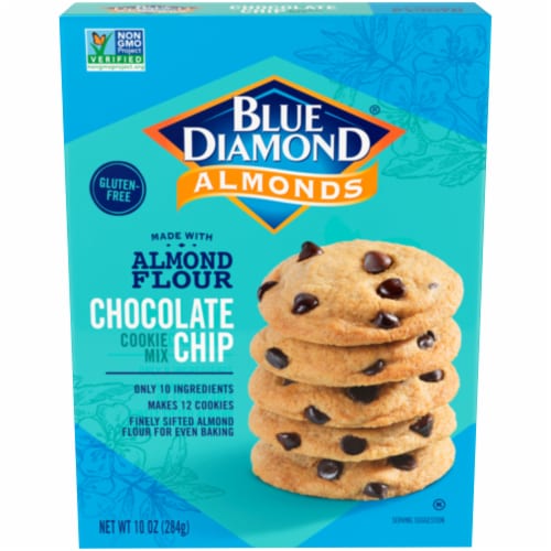 Blue Diamond® Almond Flour Chocolate Chip Cookie Mix Perspective: front