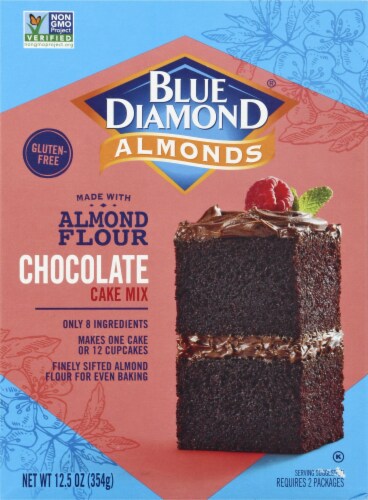 Blue Diamond Almond Flour Chocolate Cake Mix Perspective: front