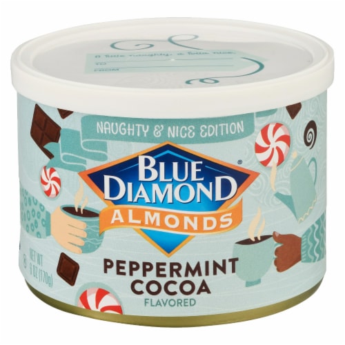 Blue Diamond® Peppermint Cocoa Flavored Almonds Perspective: front