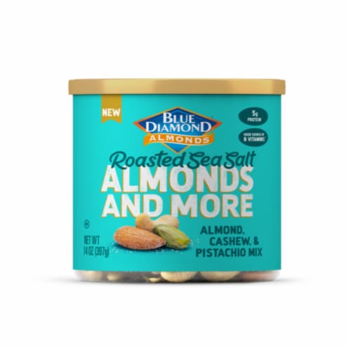 Blue Diamond® Roasted Sea Salt Almonds And More Mixed Nuts Perspective: front