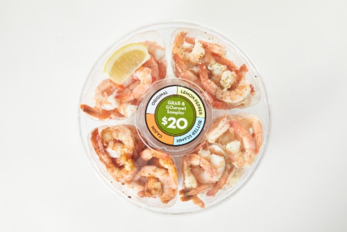 Shrimp Cocktail Sampler Platter Perspective: front