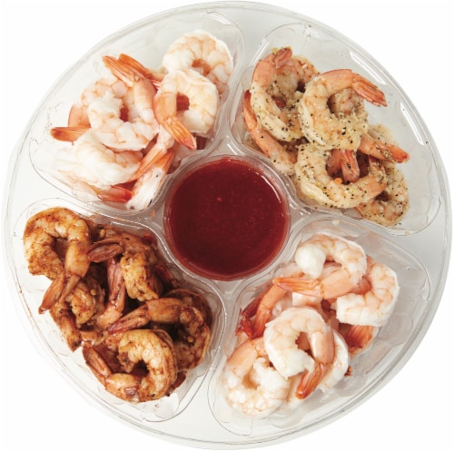 Tropical Mango Seasoned Shrimp Platter Perspective: front