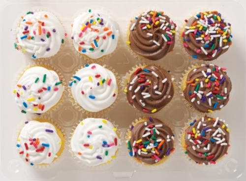 Bakery Fresh Mini Yellow Cupcakes Perspective: front