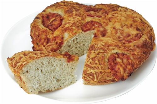 Fresh Tomato Focaccia Bread Perspective: front