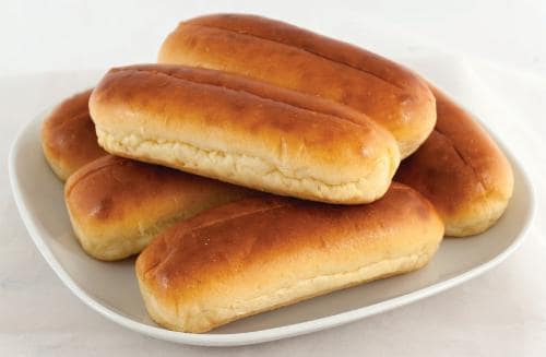 Bakery Fresh Brioche Hot Dog Buns Perspective: front