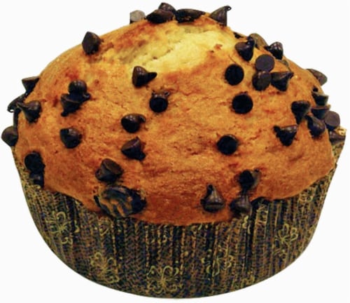 Bakery Fresh Chocolate Chip Muffins Perspective: front