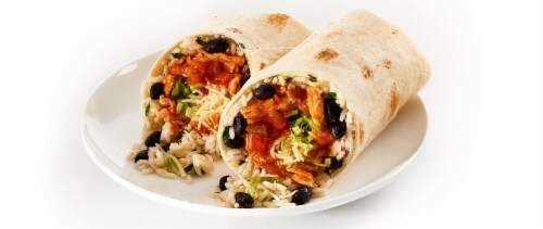 Mexican Street Food Burrito (NOT AVAILABLE FOR ORDERS BEFORE 11:00 am DAILY) Perspective: front
