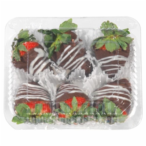 Chocolate Dipped Strawberries Perspective: front