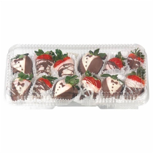 Chocolate Dipped Strawberries Perspective: front
