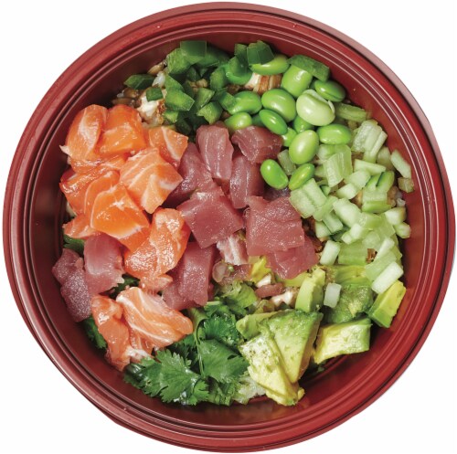 Salmon Poke Combo Perspective: front