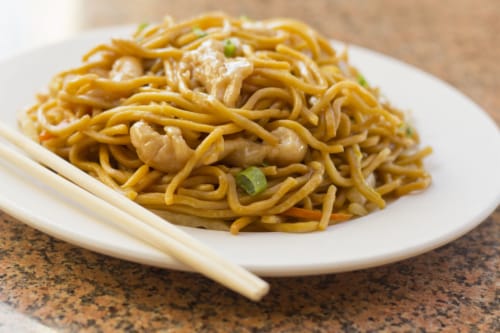Chinese Kitchen Chicken Lo Mein (NOT AVAILABLE BEFORE 11 A.M.) Perspective: front
