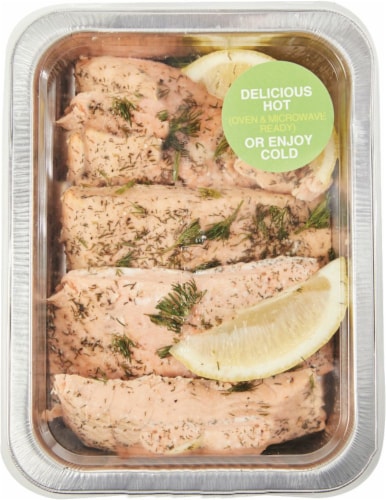Baked Salmon Entree Perspective: front