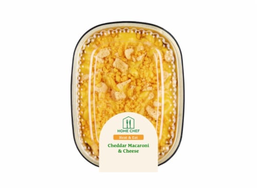 Home Chef Heat & Eat Cheddar Macaroni & Cheese Perspective: front