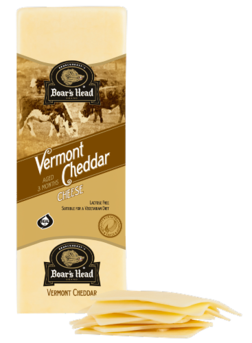 Boar's Head Grab & Go Vermont White Cheddar Cheese Perspective: front