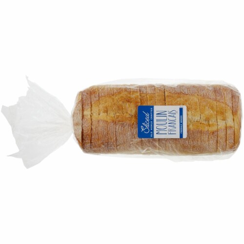 Moulin Francais Freshly Baked Sliced Artisan Bread Perspective: front