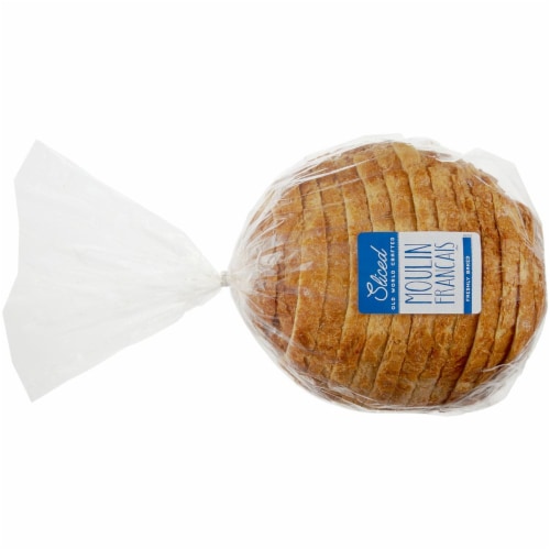 Moulin Francais Freshly Baked Sliced Artisan Bread Perspective: front