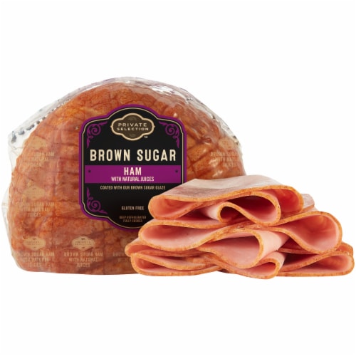 Private Selection™ Brown Sugar Ham Fresh Sliced Deli Meat Perspective: front