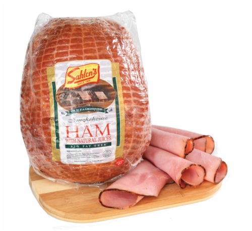 Sahlen's Smokehouse Ham Fresh Sliced Deli Meat Perspective: front