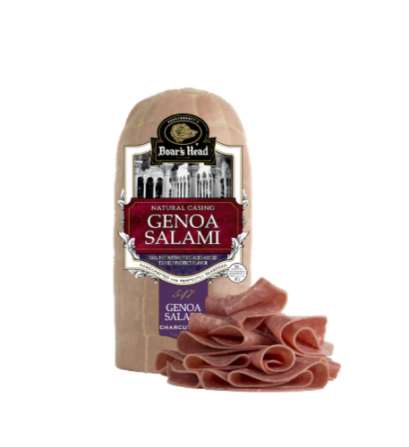 Boar’s Head® Genoa Salami Fresh Sliced Deli Meat Perspective: front