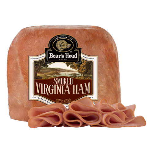 Boar’s Head® Smoked Virginia Ham Fresh Sliced Deli Meat Perspective: front
