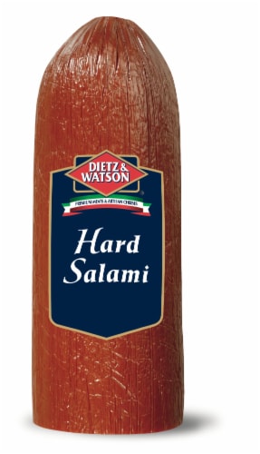 Dietz & Watson Sliced Hard Salami Fresh Sliced Deli Meat Perspective: front