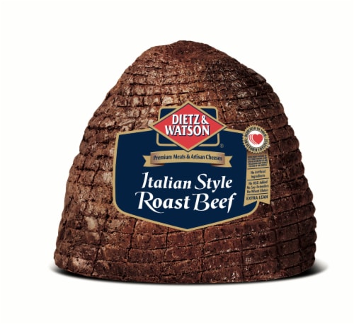 Dietz & Watson Sliced Italian Style Roast Beef Fresh Sliced Deli Meat Perspective: front