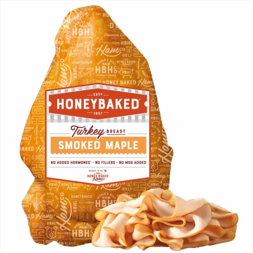 Honey Baked® Smoked Maple Turkey Breast Fresh Sliced Deli Meat Perspective: front