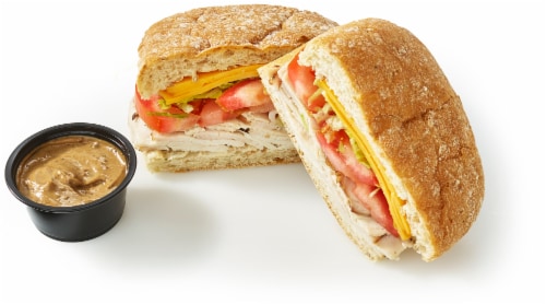 Kitchen 1883 Smoked Turkey and Cheddar Sandwich Perspective: front
