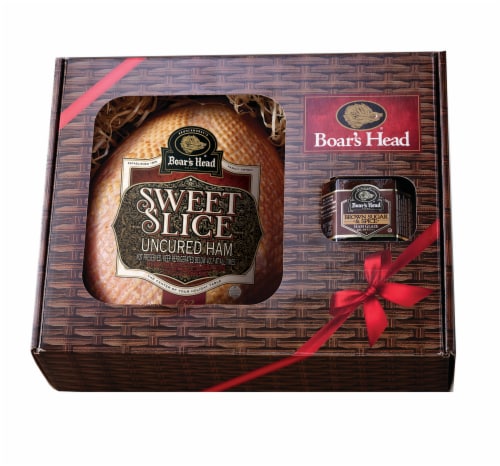 Boar's Head Sweet Sliced Ham Gift Box Fresh Sliced Deli Meat 5 Pounds Perspective: front