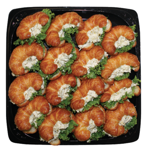 Deli Mini Croissant Sandwich Platter Perspective: front