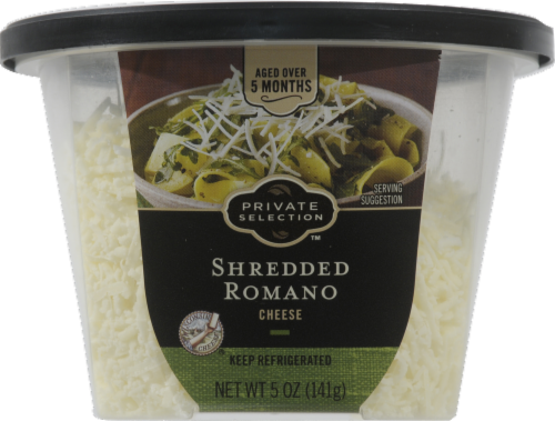 Private Selection™ Shredded Aged Romano Cheese Perspective: front