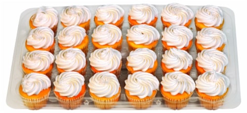 Bakery Fresh Goodness White Iced Yellow Cupcakes Perspective: front