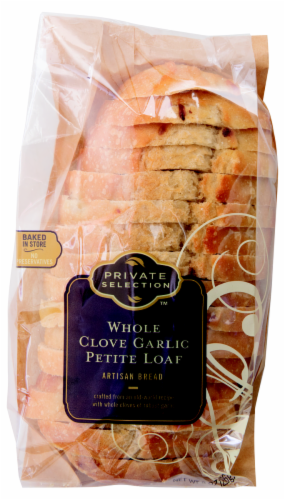 Private Selection™ Petite Whole Clove Garlic Bread Sliced Perspective: front