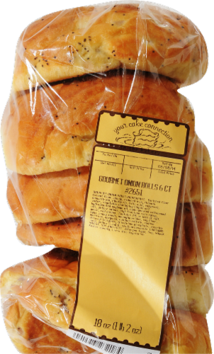 Bakery Fresh Goodness Gourmet Onion Rolls Perspective: front