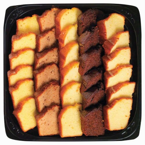 Bakery Fresh Goodness Variety Pudding Cake Slice Tray Perspective: front