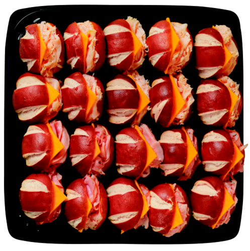 Pretzel Slider Sandwich Platter Perspective: front